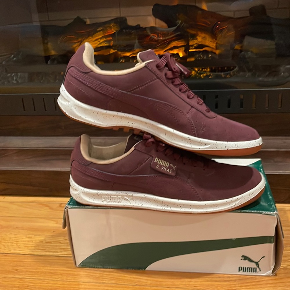 Puma Men's G. Vilas- wine speckled bottom size 9 NWOB